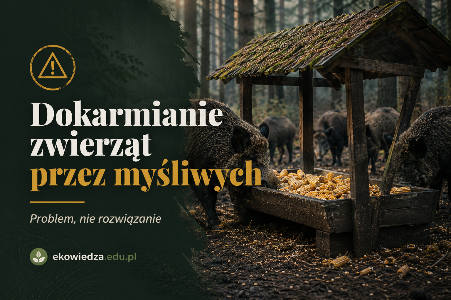 Dokarmianie dzikich zwierząt przez myśliwych: pomoc czy problem?