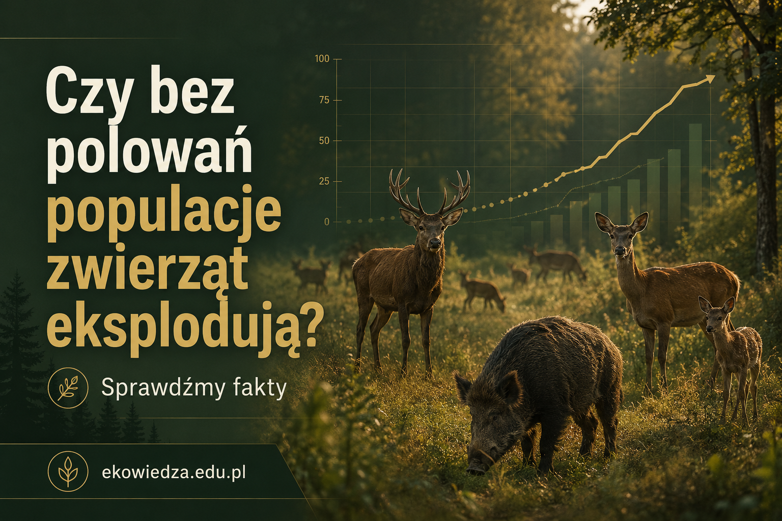 Czy bez polowań populacje zwierząt „eksplodują”? Przyroda to nie kalkulator